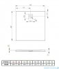 Radaway Kyntos C brodzik kwadratowy 80x80cm kaszmirowy HKC8080-84